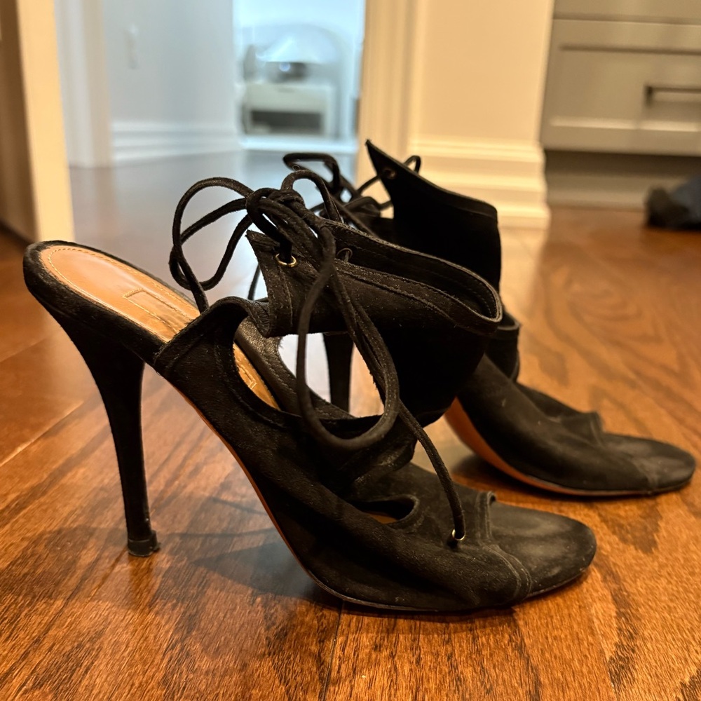 Aquazzura lace up heeled sandals - size 36